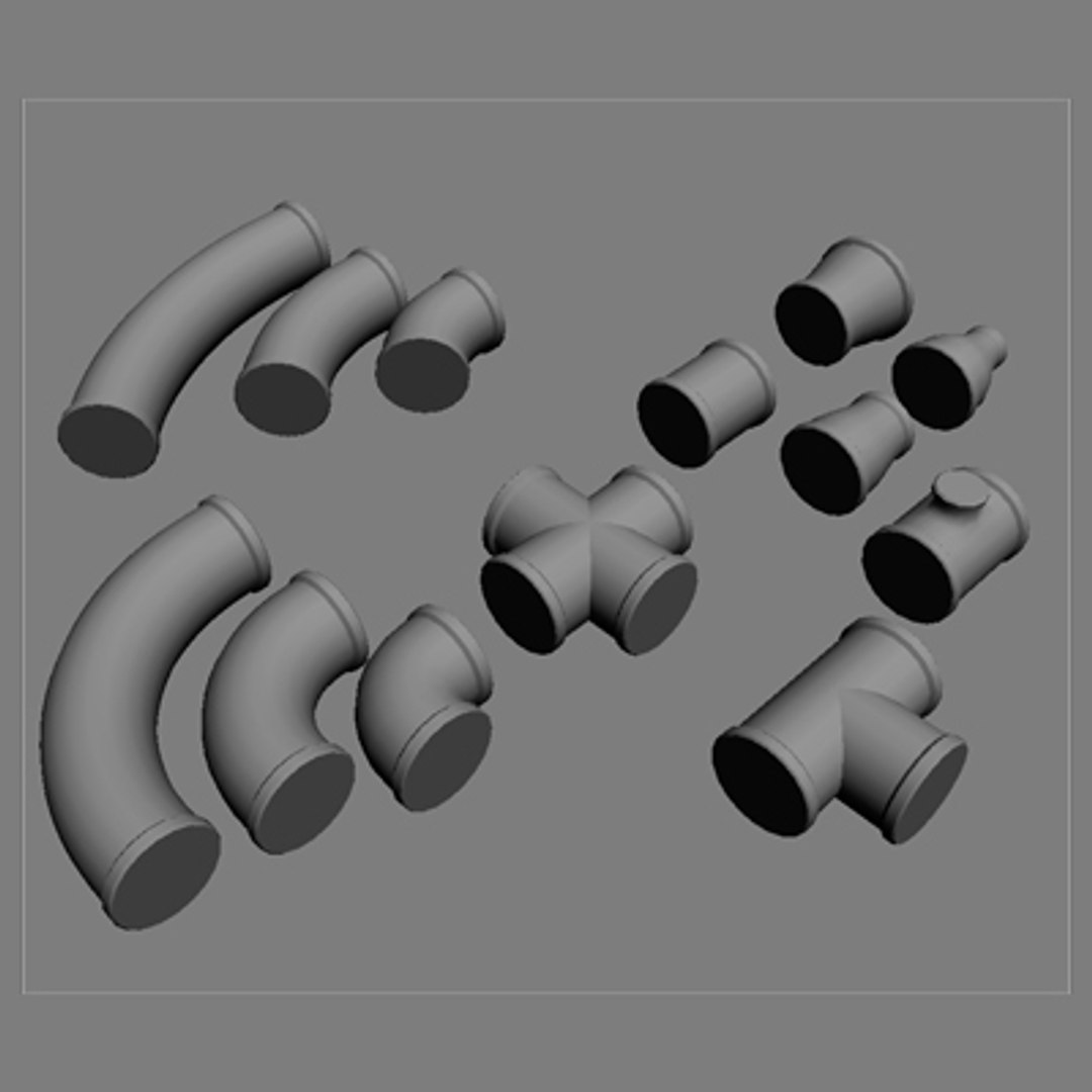 3ds Max 13 Pipe Fittings