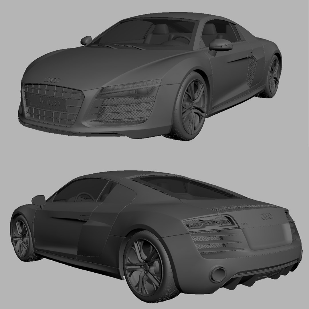 3d audi r8 2014