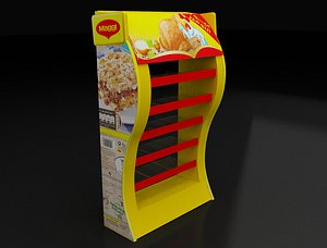 3D products stand model