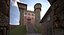 Italienische mittelalterliche Burg