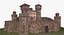 Italienische mittelalterliche Burg