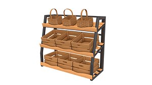 3D Bakery Stand model