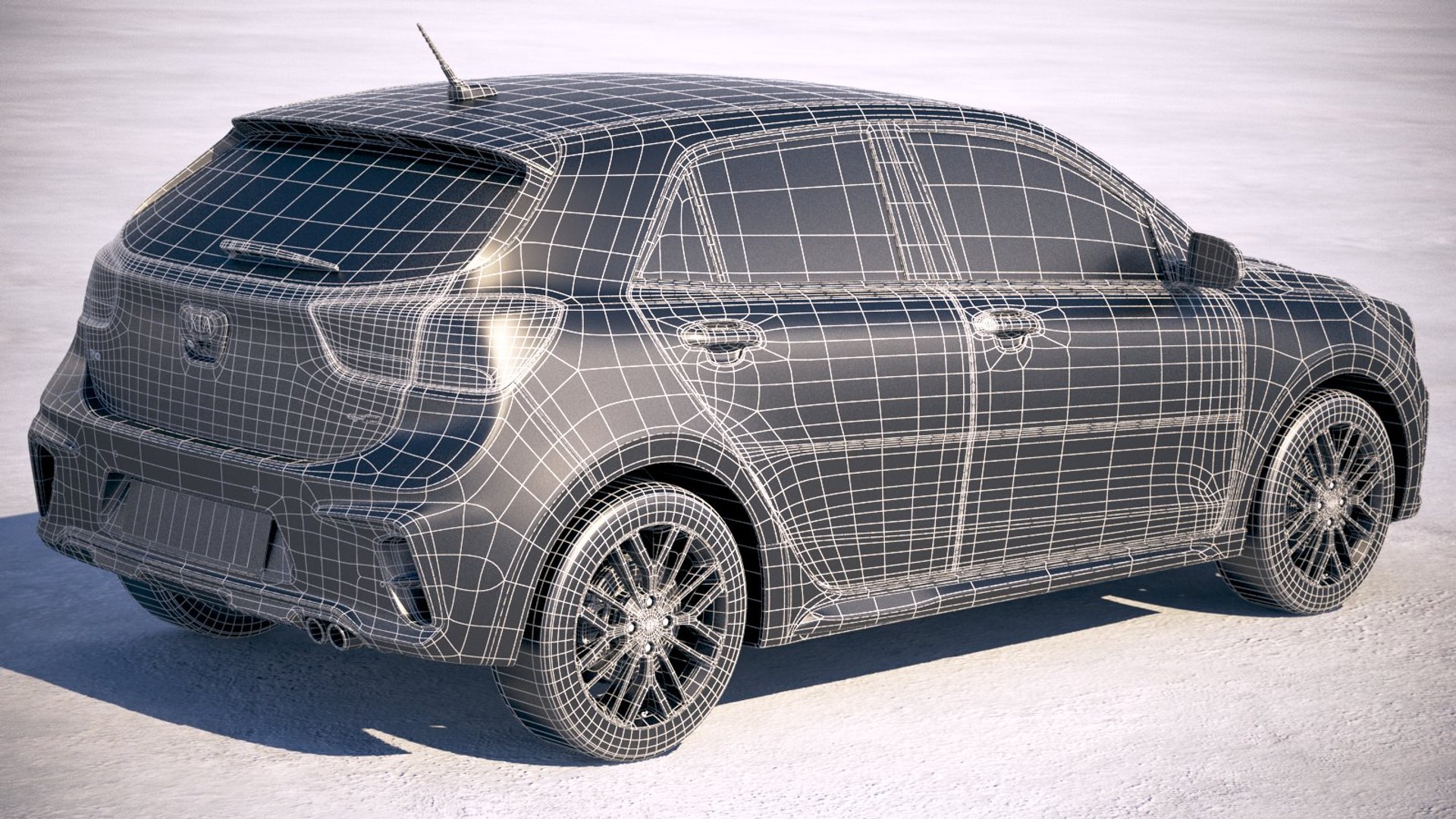 Kia Rio Gt 3D Model - TurboSquid 1252520
