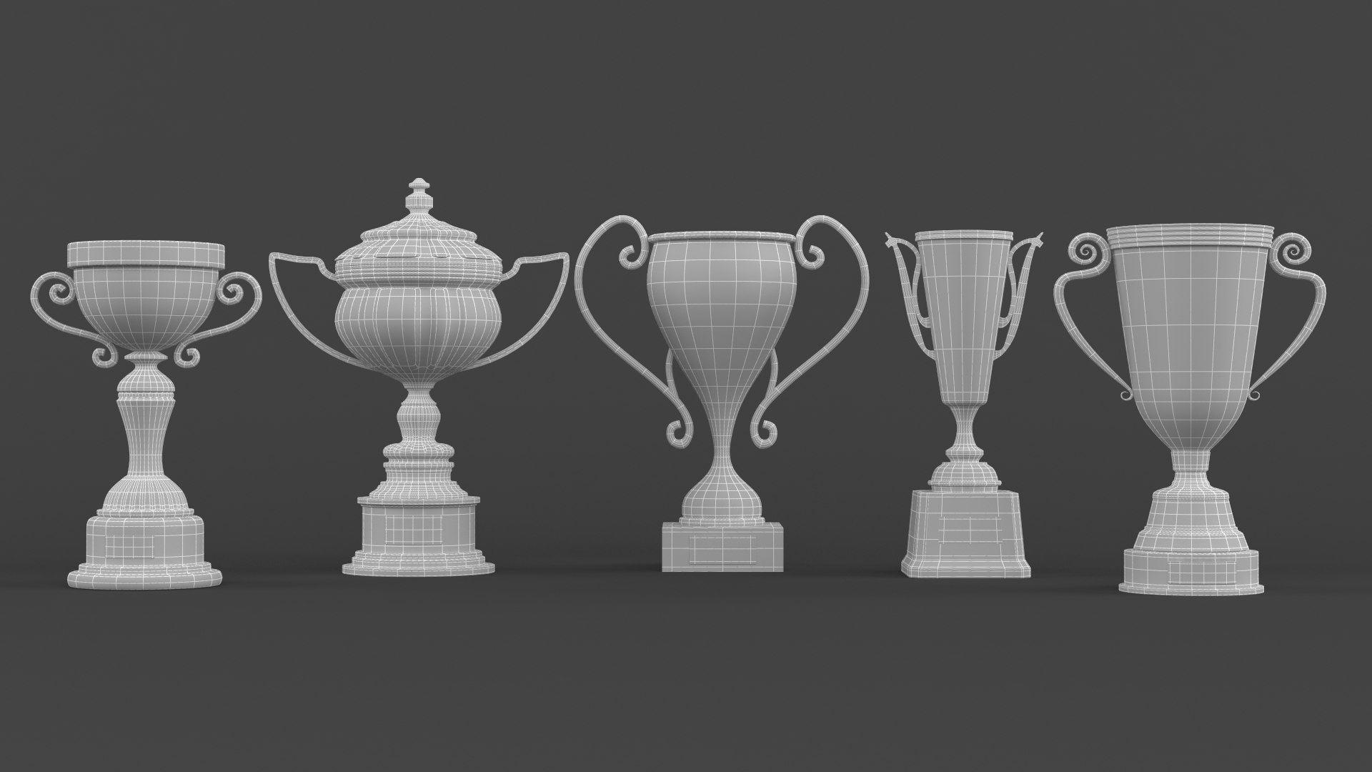 3D Model Trophy Cup Collection - TurboSquid 2021689