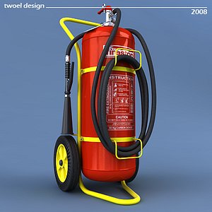 3d trolley extinguisher