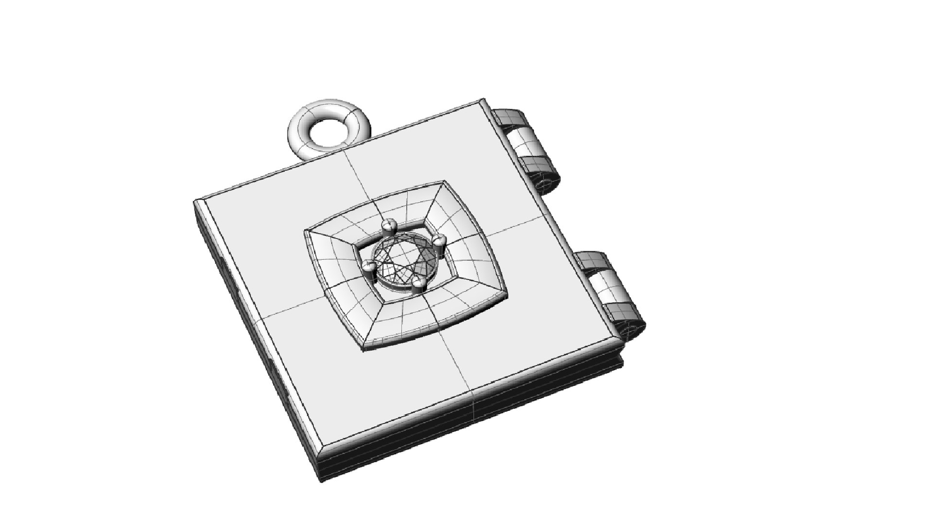 Stylish Futuristic Locket-pendant For Cnc Or Print 3D Model ...