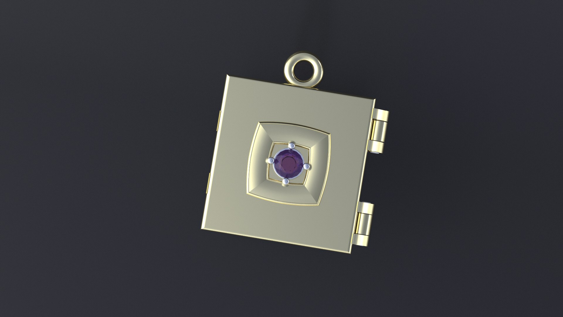 Stylish Futuristic Locket-pendant For Cnc Or Print 3D Model ...