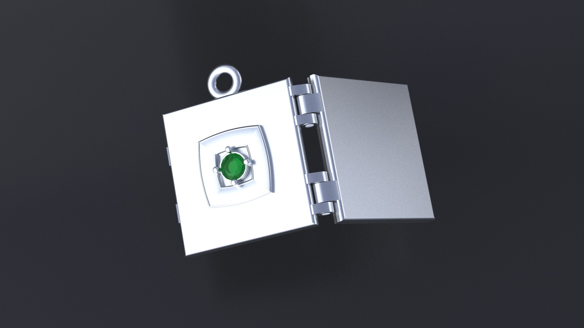 Stylish Futuristic Locket-pendant For Cnc Or Print 3D Model ...