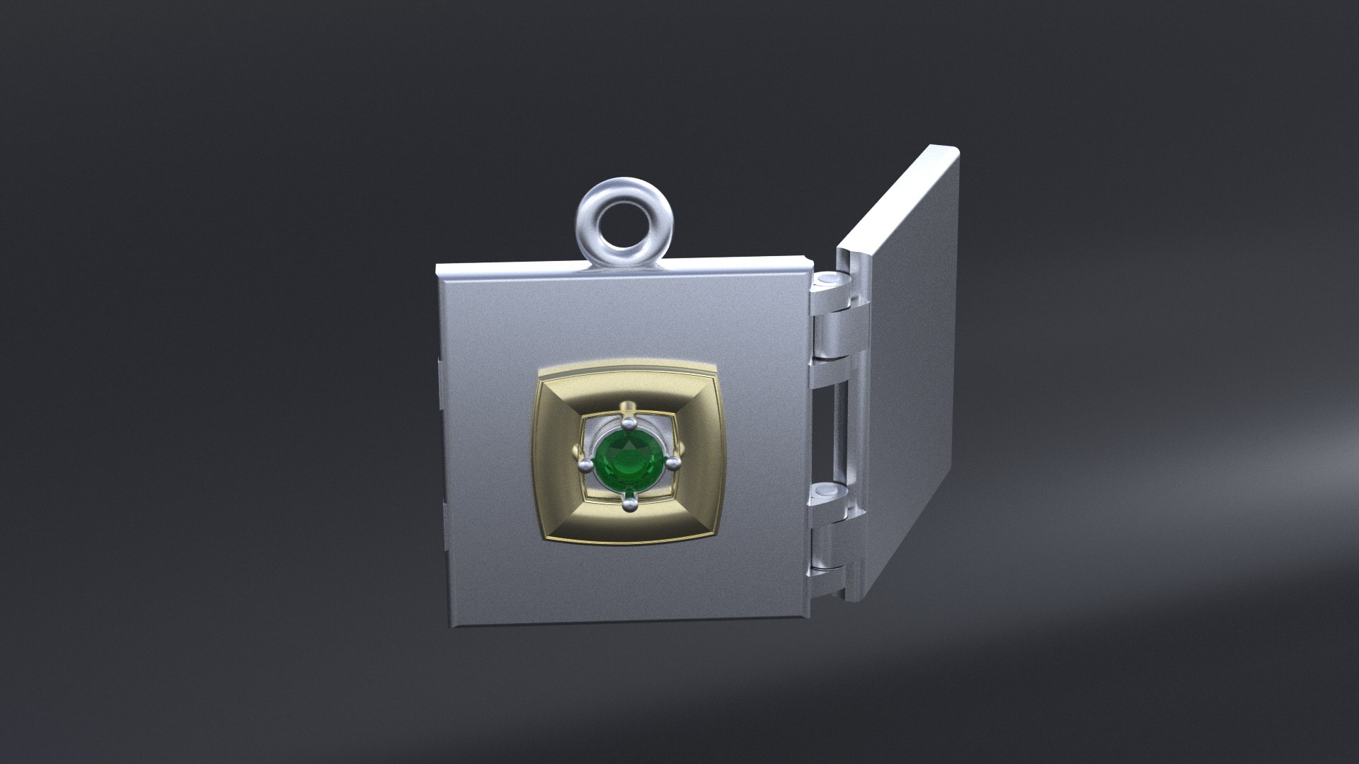 Stylish Futuristic Locket-pendant For Cnc Or Print 3D Model ...