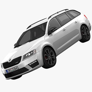 3d model skoda octavia combi rs