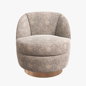 A Elegant Swivel Tub Chair by Milo Baughman