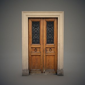 3D wooden door