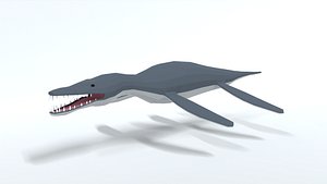 3D model Low Poly Cartoon Liopleurodon