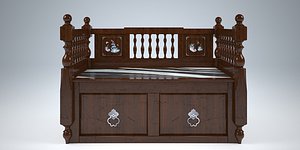 ANTIQUE TRUNK 2 SEATER