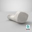 Real Proximal Phalanx Bone of Big Toe 01 White