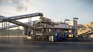 Dry Coal Processing Plant 3D Model &ndash; Modular Mining Preparation Facility 3D model