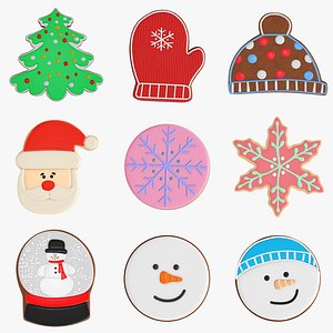 dessert food cookie 3D