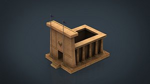 3D egyptian temple