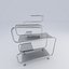 3d glass shelf model