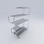 3d glass shelf model