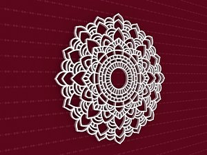 mandala cnc 3D model