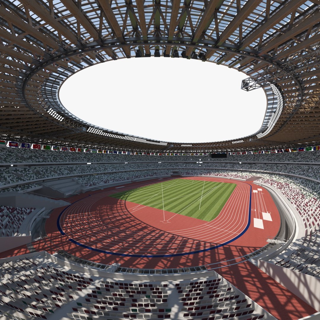 Multi-Purpose Olympic Stadium 3D model — Architecture Landmarks