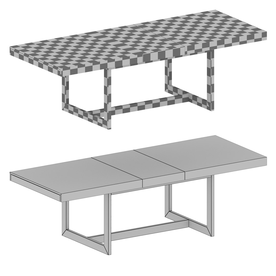 3D Archive Extension Storage Dining Table Open TurboSquid 1722415