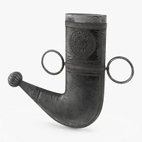 Antique Ethnic Scabbard Silver