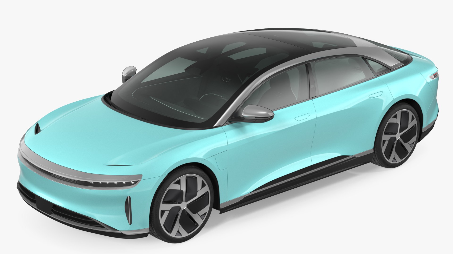 Electric Luxury Sedan 3D model preview