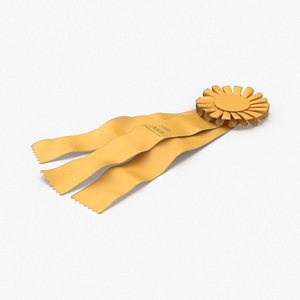 prize-ribbon-01---yellow-flat model