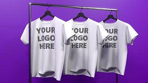 Shirts on Rack 3D model