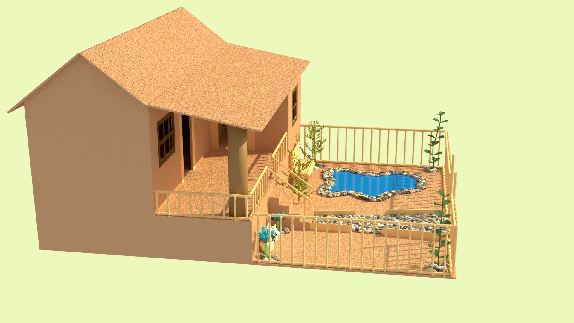 3D house cardboard - TurboSquid 1711621