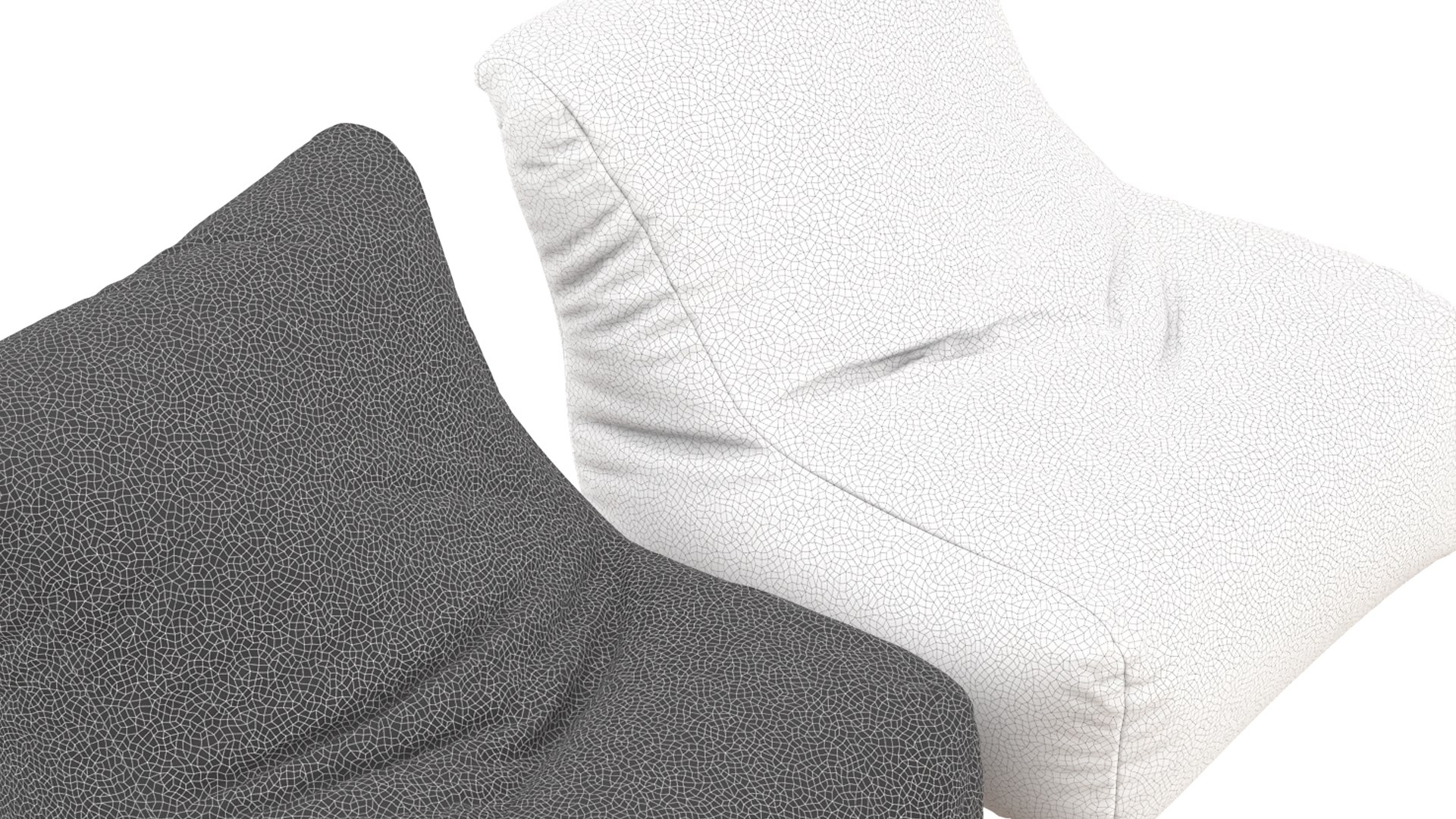 3D Bean Bag Seat 100 TurboSquid 2054788