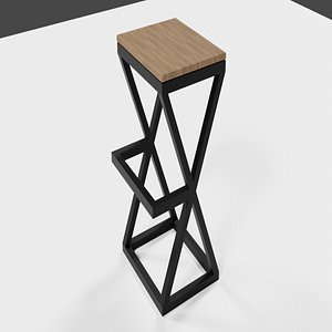 Bar stool 3D model