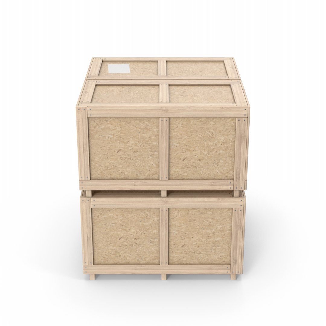 Stack Of Cargo Crates Boxes 3D Model - TurboSquid 1994953