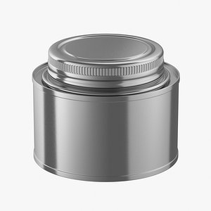 3D Screw Top Tin Can Mockup 01