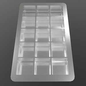 3D ice cube tray model