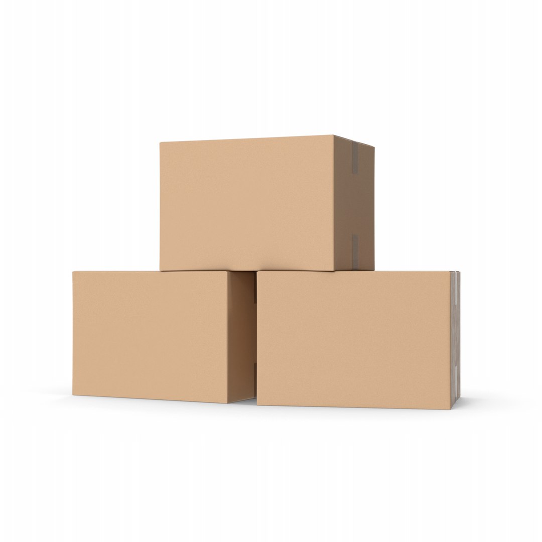 Cardboard Boxes Stack 3D TurboSquid 2132840