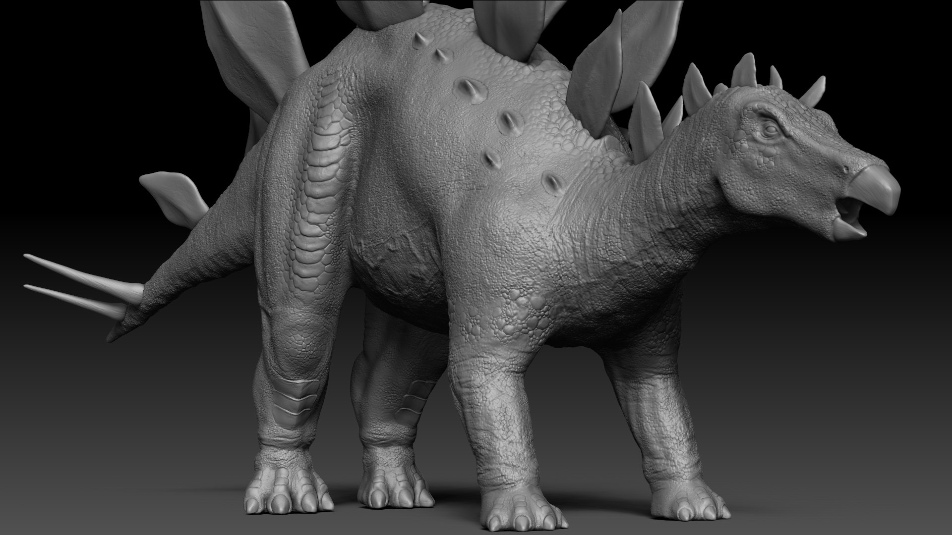 Stegosaurus Sculpt Project 3D Model - TurboSquid 1986058