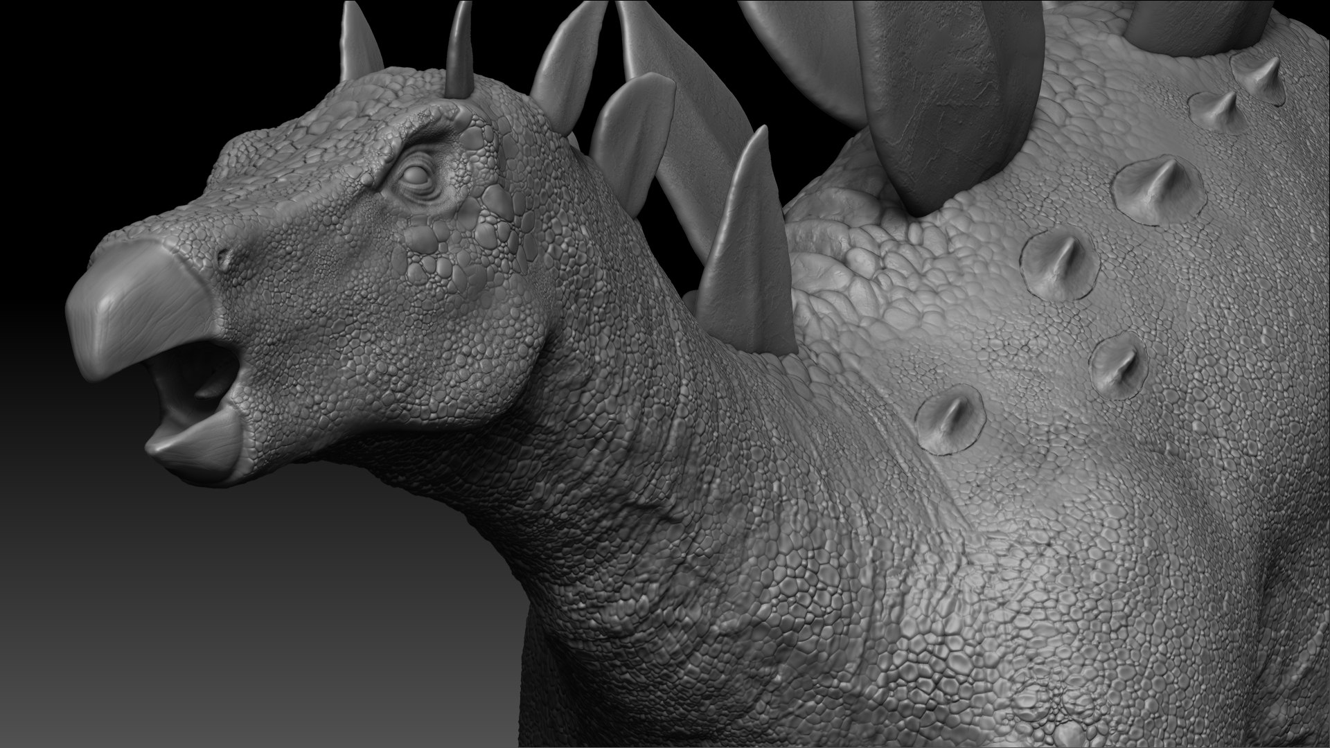 Stegosaurus Sculpt Project 3D Model - TurboSquid 1986058