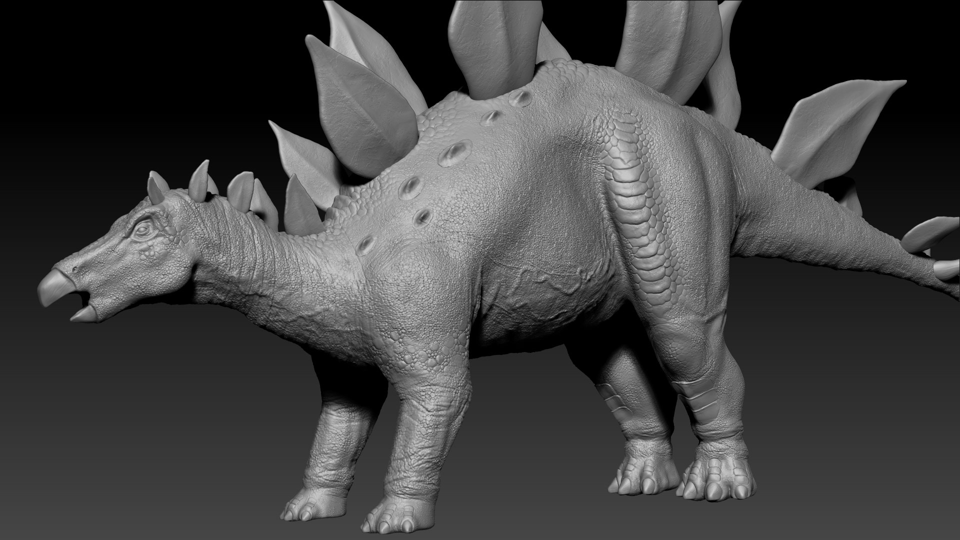 Stegosaurus Sculpt Project 3D Model - TurboSquid 1986058
