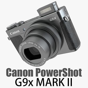 Canon PowerShot G9 X Mark II Digital Camera Black