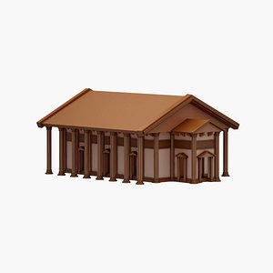 Greek State Building 01 model