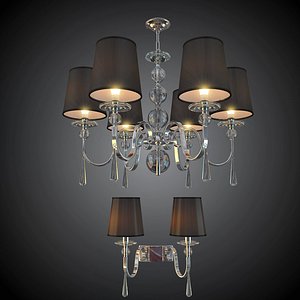 Chandelier with sconce Newport 31802-31808