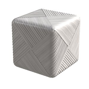 3D model Palecek portrero rattan hassock pouf ottoman