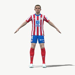 3D Rigged Conor Gallagher Atletico Madrid 2025 3D model