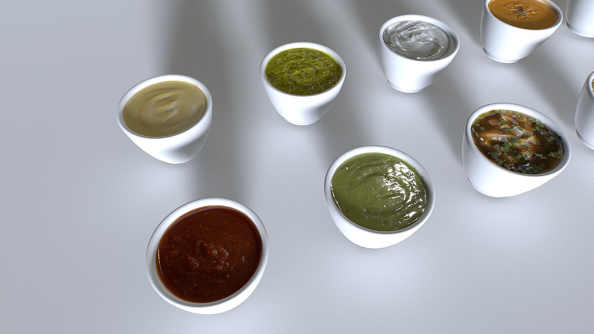 3D Food In A Plate Sauces Pack Model - TurboSquid 2457098
