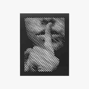 Halftone wall sticker Shhhhhhhhh