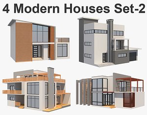 3D house modern