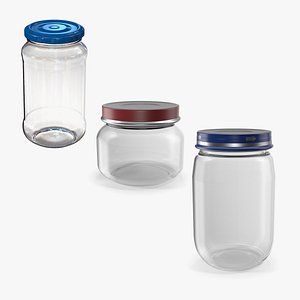 Empty Jars Collection 3D model